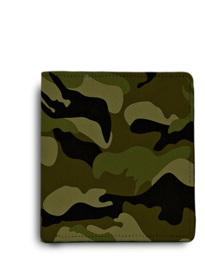 ShopMantra Men's Wallet | Wallet for Men's | Wallet for Boy's | Camouflage Quotes Design Printed Pu Leather Wallet for Men's/Boy's. - Image 1